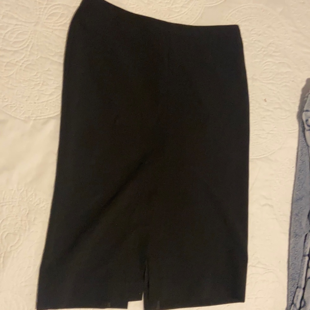 Black  midi skirt 1r” waist and 26” length
